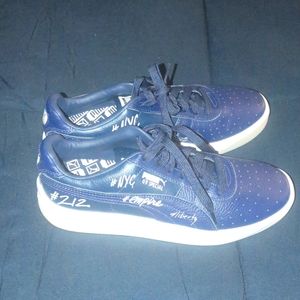 Navy blue leather Puma GV Classics